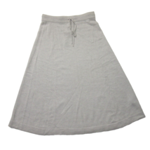 NWT J.Crew Cashmere Tie-waist Midi in Heather Fog Gray Sweater Skirt XS - £76.39 GBP