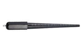 New Black Plastic Ring Sizer Mandrel Stick Grooved Size 1-15 - £5.13 GBP