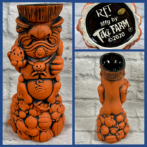 Tazza Tiki Kamokamo Tiki Farm Smalto Arancione Rainforest Tiki 2020 - $1,347.31 MXN