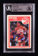 Spud Webb Signed 1989-90 Fleer #6 (BGS) - $82.17