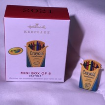 Hallmark 2021 Mini Crayola Box of 8 Miniature Crayons Keepsake Ornament - £16.41 GBP