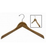 Only Hangers Dark Bamboo Deluxe Contoured Coat Hanger (pack of 3) - $417.85 MXN