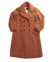 NWT J.Crew Double-breasted Teddy Sherpa Topcoat in Adobe Clay  Plush Coat S - £85.10 GBP