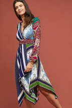 Nwt $198 Anthropologie Istanbul Wrap Dress By Moulinette Soeurs 0 - £75.93 GBP