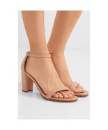 Stuart Weitzman Nearlynude Strap Leather Sandals 12 - $218.83 CAD
