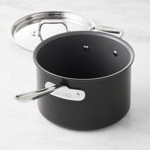 All-Clad  NS1 Hard Anodized Nonstick 4-qt Sauce Pan with lid - £43.76 GBP