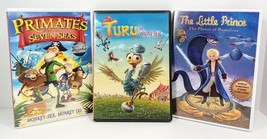 Lot of 3 DVDs: Little Prince, Turu the Wacky Hen &amp; Primates of the Seven Seas - £9.78 GBP