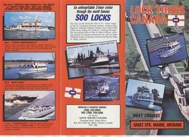 Lock Tours Canada Soo Locks Brochure Sault Ste Marie Ontario  - $17.82
