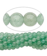 4mm Green Aventurine Round Beads (90 +/- per strand) - £2.32 GBP