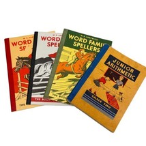 Word Family Speller 3 Speller 1960 1 Math 1948 Vintage PB Lot 4 Home Sch... - £72.32 GBP