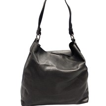 Lulu Dharma Shoulder Bag Womens Black Perforated Lightweight Inner Pocket - £22.45 GBP