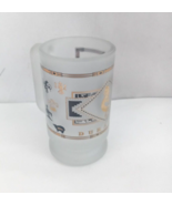 Durango Colorado Frosted Mug Embossed Gold 6&quot; Tall - $26.29 CAD