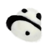 Anyhouz Seat Cushion Panda Cute Back View Comfortable Soft Fur - $56.90+