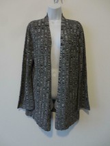 Nwt Eileen Fisher Black White Silk Linen Bell Sleeve Cardigan Sweater Small - £92.05 GBP