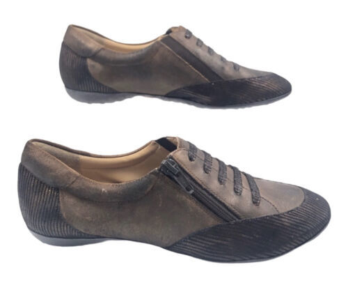 Primary image for Women's Sesto Meucci Bronze zip leather shoe Size 5.5M
