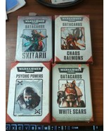 lot of 4 Warhammer 40k datacard sets Skitarii White Scars Chaos Demons P... - $564.52 MXN