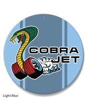 Ford Mustang Cobra Jet Car Vehicle Logo Poster Metal Round Sign 8x8in Vi... - €21,47 EUR