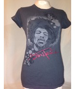 Jimi HENDRIX  Hybrid Tees Women&#39;s Junior T-SHIRT XL Tee Grey - $24.74