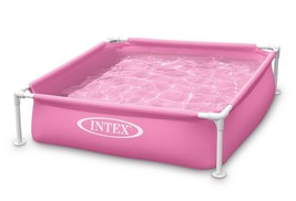 Intex Mini Frame Above Ground Swimming Pool Pink 48in X 48in X12in - $90.99