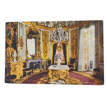Postcard Castle Linderhof Palace Dining Room Ettal Germany Chrome Unposted - $11.87