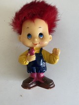 Vintage 1970s Wallace Russ Berries Red Haired Boy Holding Bird Missing Sign - £11.72 GBP