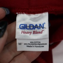 OU Hoodie Mens M Red GILDAN Long Sleeve Hooded Knit Drawstring Pocket Pu... - £31.13 GBP