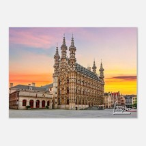 Leuven Belgium Poster Print Wall Art | Leuven Town Hall Home Decor | Leuven Digi - £15.87 GBP