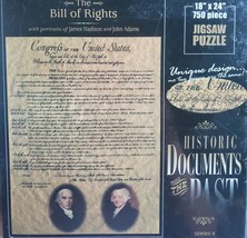 Historic Documents From the Past &quot;The Bil of Rights&quot; 750 Piece Jigsaw Pu... - $23.47