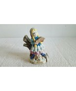 Vintage Porcelain Figurine Children of the World Young Girl Playing Acco... - $10.88 CAD