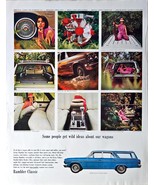 Rambler Classic Station Wagon American Motors Company-1965 Vintage Print Ad - $13.23 CAD