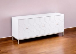 59&quot; White and Gold Sideboard with Three Doors - $41,452.33 MXN