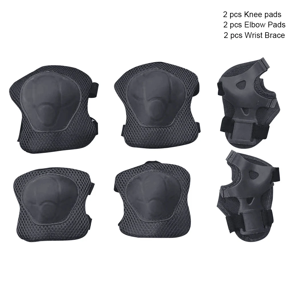 6 Pieces Children Bike Protective Gear Kids Knee Elbow Wrist Pads Skated Protect - £78.33 GBP