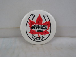 Vintage Equestrian Pin - Canadian Equestrian Team Supporter - Celluloid Pin - $15.00