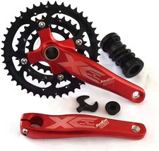 Red Shanmashi Andeshunk 27-Speed Mountain Bike Crankset With Hollow Integrated - £51.11 GBP