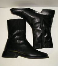 DONALD J PLINER &quot;ABIA&quot; Women’s Italian Black Leather Fashion Ankle Boots... - £98.29 GBP