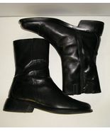 DONALD J PLINER &quot;ABIA&quot; Women’s Italian Black Leather Fashion Ankle Boots... - £97.78 GBP