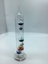 Galileo Glass Thermometer with Multicolor Floating Balls Office Table Home Decor - £18.67 GBP