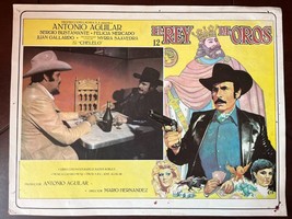Vintage Mexican EL REY DE OROS ANTONIO AGUILAR MOVIE LOBBY CARD 1980&#39;s - $23.36