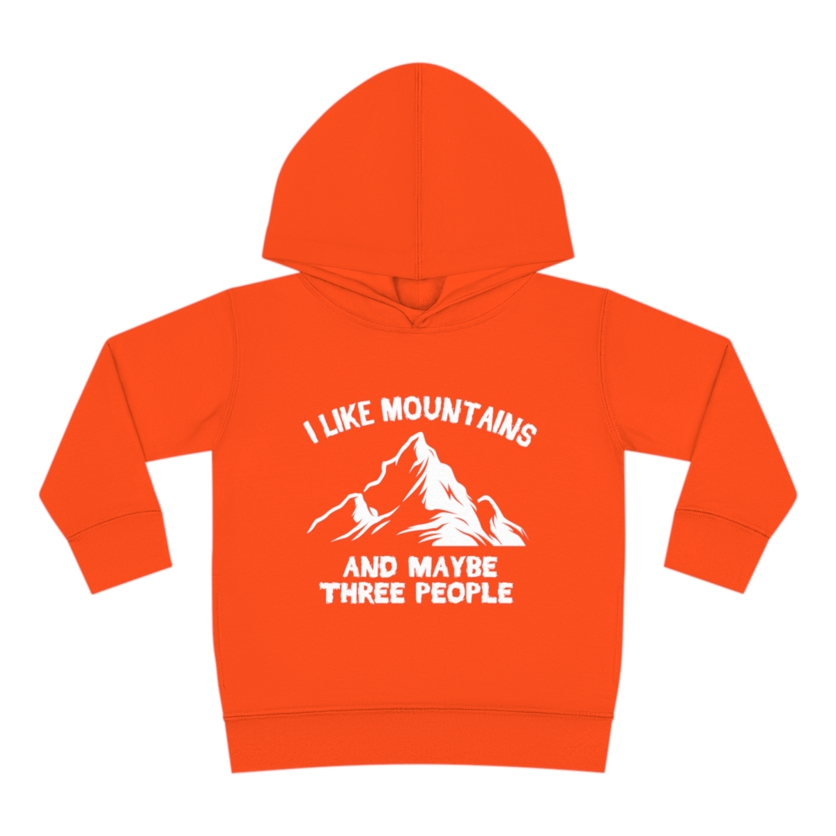 Primary image for Personalized Toddler Hoodie, Custom Mountain Print, Baby Pullover Fleece