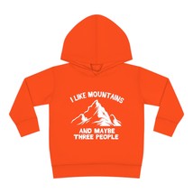 Personalized Toddler Hoodie, Custom Mountain Print, Baby Pullover Fleece - $33.99