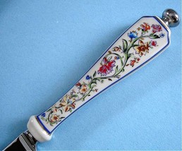Lenox L&#39;Chaim Challah Knife Porcelain Handle with Florals Judaica New - £42.92 GBP