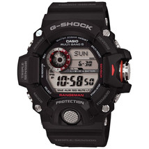 Casio 53.0mm Men&#39;s Black G-Shock Rangeman Water-Resistant Solar Atomic Watch - £313.52 GBP
