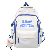 Women School Backpack for Teen Girls Student Nylon Bookbag Korean Bagpack - £85.59 GBP