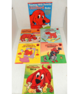 Vintage Clifford The Big Red Dog Books With Teaching Book &amp; Stickers Lot... - £12.11 GBP