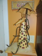 20.5&quot; Statue Decorative Mouse w Umbrella Sculpture Figure Figural rustic... - $16.64