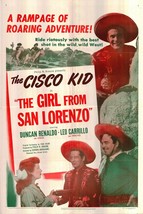 The Cisco Kid: The Girl From San Lorenzo Original 1950 Vintage One Sheet Poster - £297.34 GBP