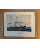 British ship &quot; Queen of the fleet&quot; Print framed William Howard Yorke   - £35.84 GBP