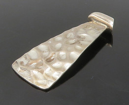 SILPADA 925 Sterling Silver - Vintage Shiny Hammered Slide Pendant - PT12246 - £30.13 GBP
