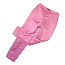 NWT J.Crew High Rise Cigarette Trouser in Soft Rose Pink Satin Side Zip Pants 6 - £48.91 GBP