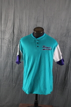 Charlotte Hornets Shirt (VTG) - Layered Script by Starter - Men&#39;s Large - £51.19 GBP
